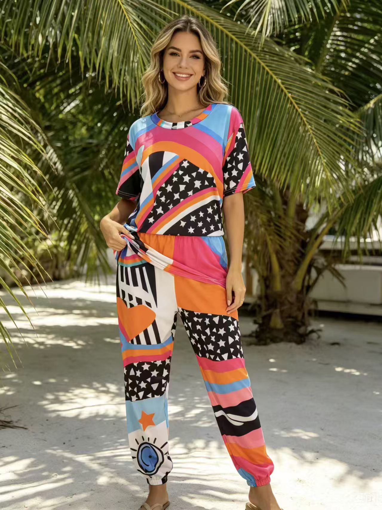 Shorts Pants Two-Piece Set Q260905082247001